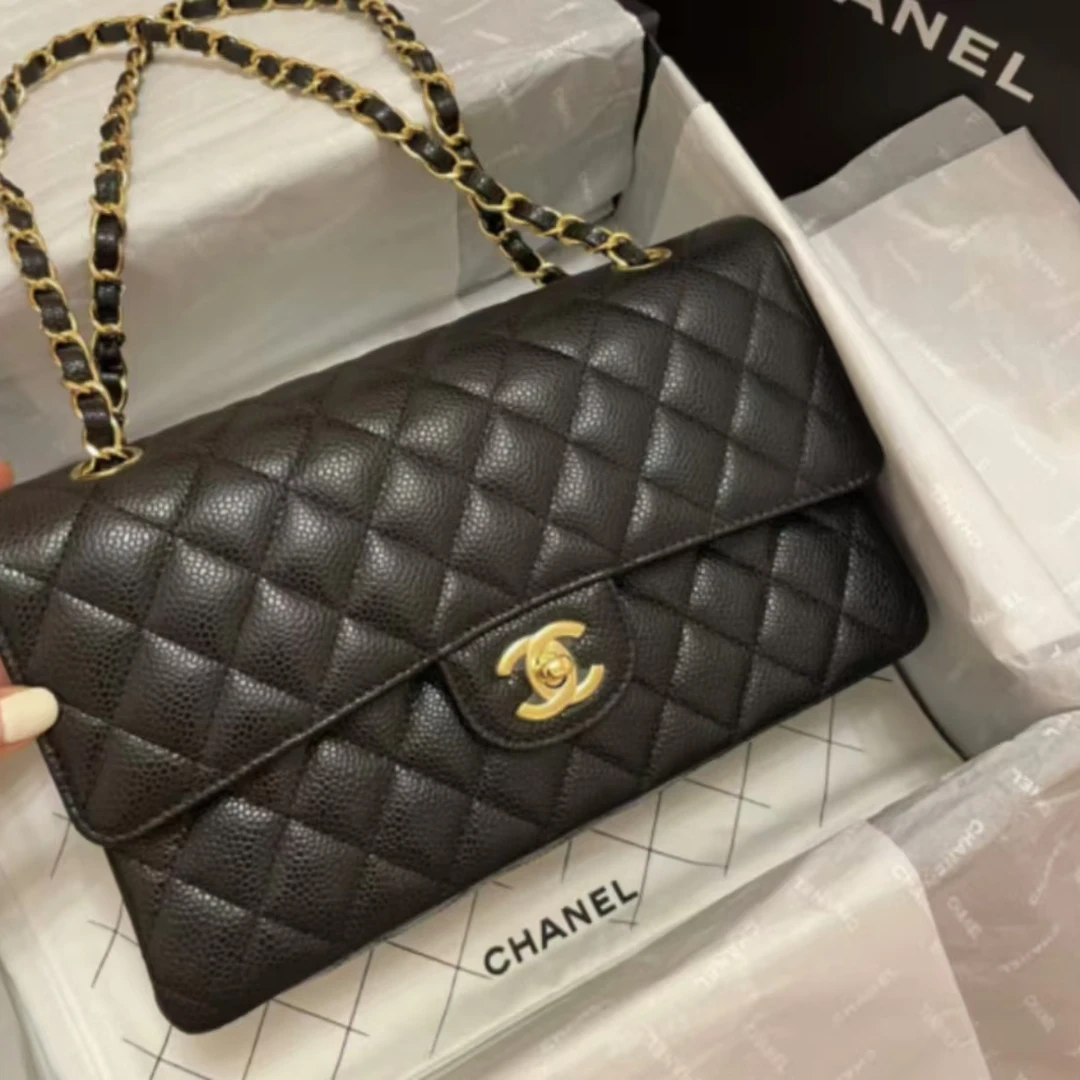 99新 Chanel/香奈儿 cf中号黑金牛 CY131拆单2-18800总价48800