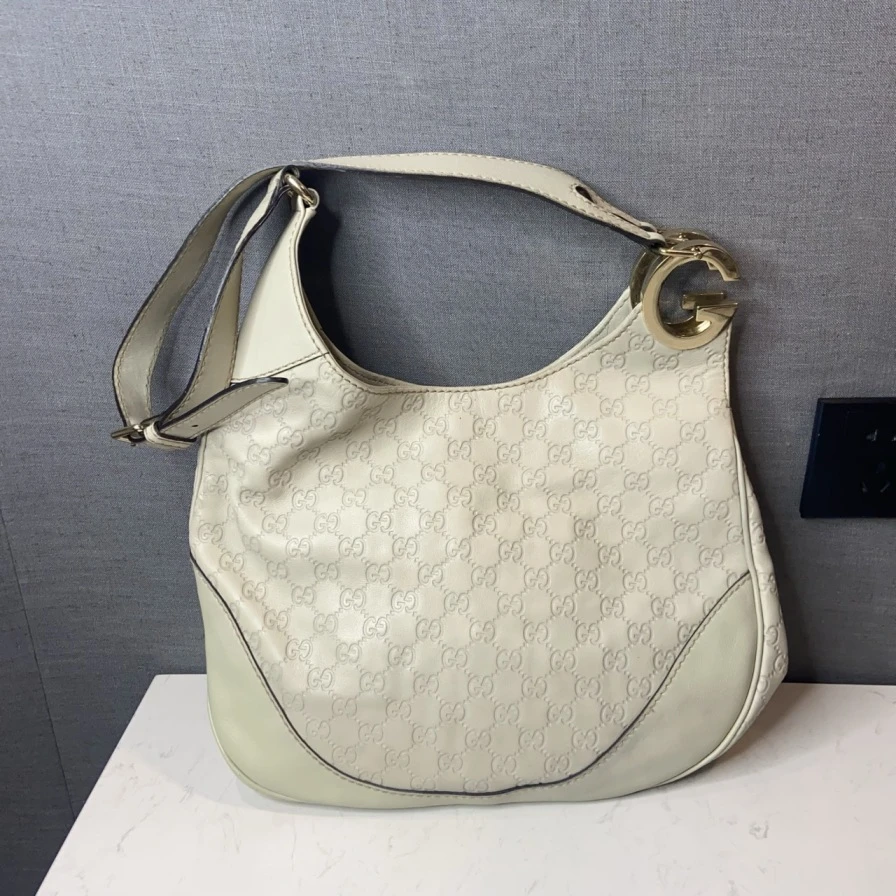 95新 GUCCI/古驰 古驰全皮斜挎包/1051 6048