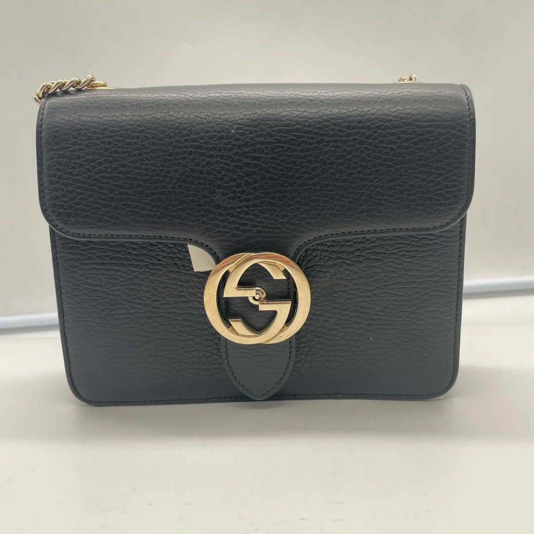 95新 GUCCI/古驰 古驰 黑色 风琴包 /815 1425