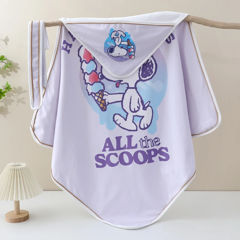 新生儿90*90春夏新款抱被四季产房柔软透气双层薄款