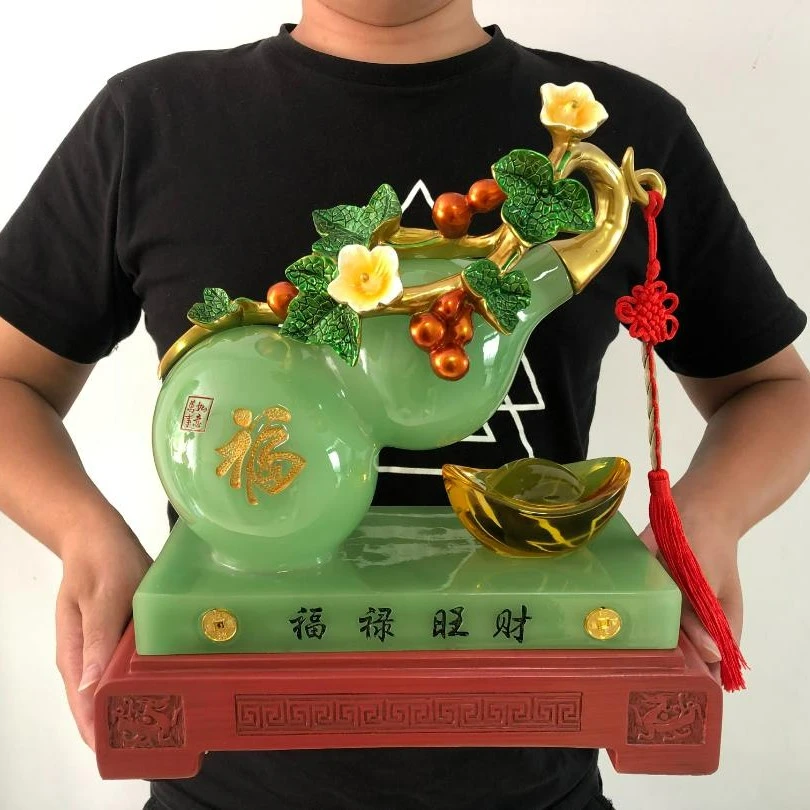 2022新款葫芦旺米摆件乔迁新居搬新家客厅电视柜酒柜茶几玄关摆件