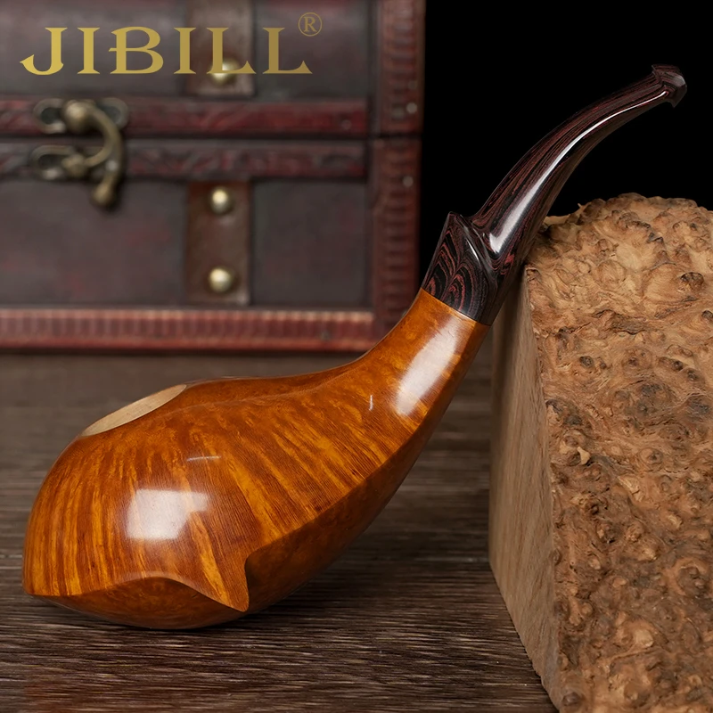 男士石楠木烟斗手工实木自由式鲸鱼斗老式传统专用过滤坎伯兰烟具
