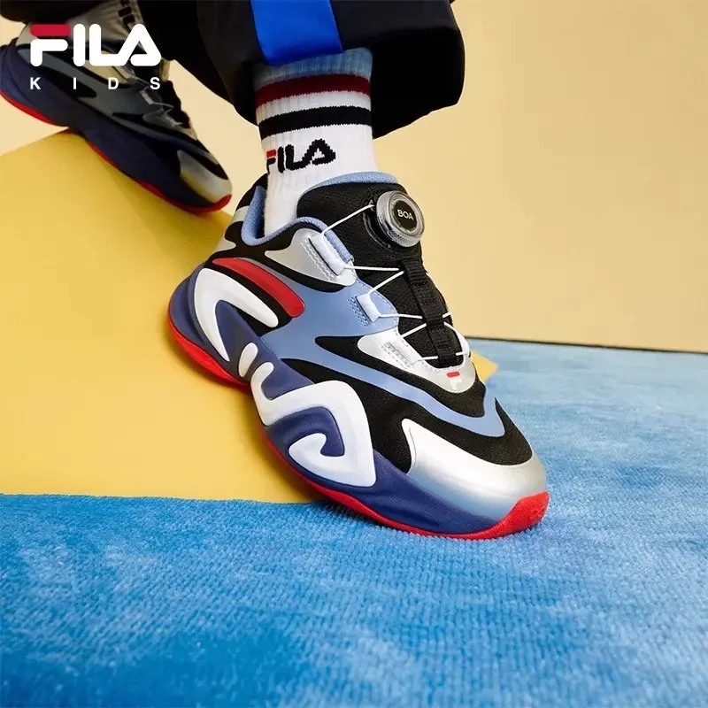 FILA斐乐儿童【网面MIND8】中大童运动时尚休闲跑鞋-K15B511117