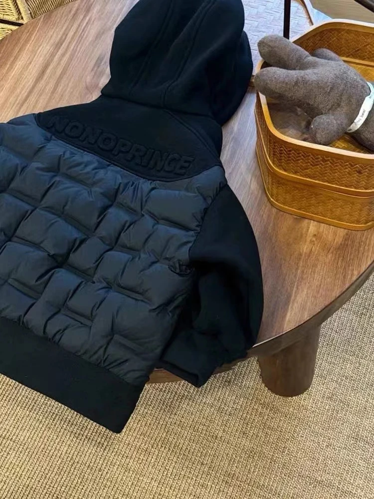 1098款，儿童中大童羽绒服校服神器加厚保暖冬季带帽