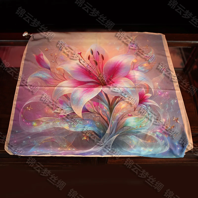 天沐【仙姿玉色】C265 70*70 国风气质百搭复古古风时尚丝巾