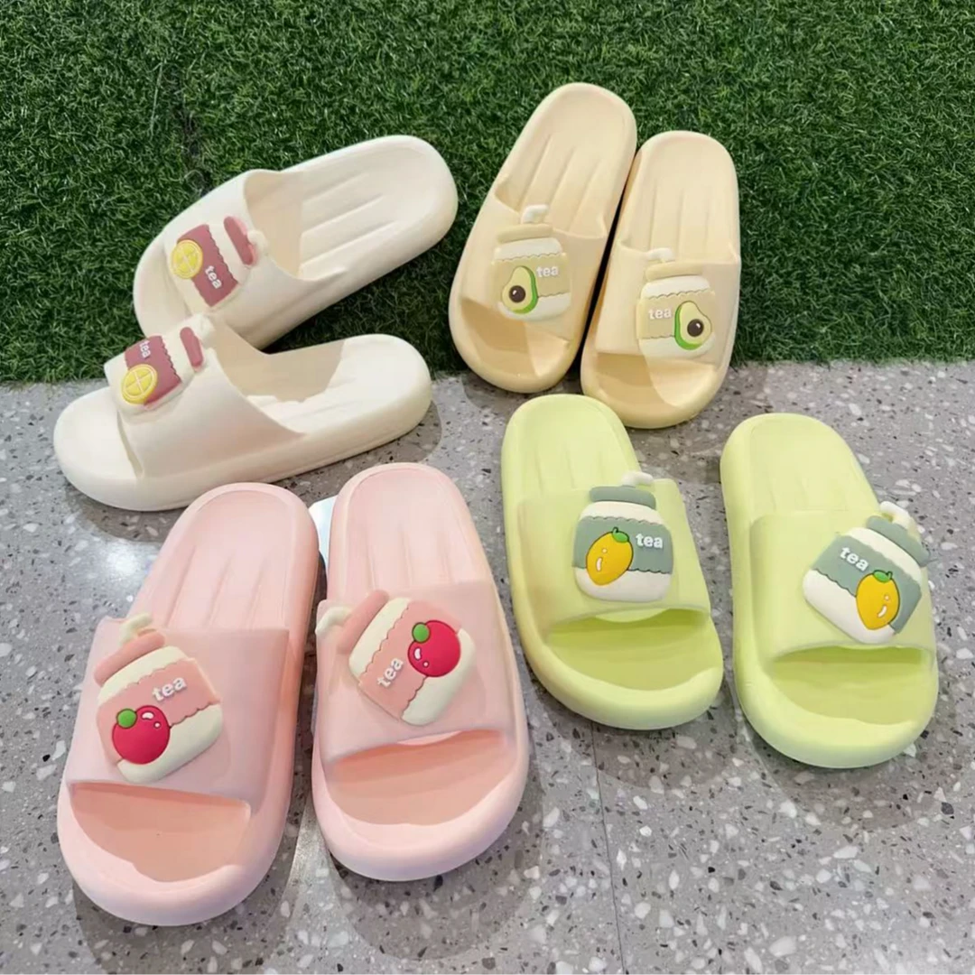 808水果茶4厘米EVA卡通厚底拖鞋