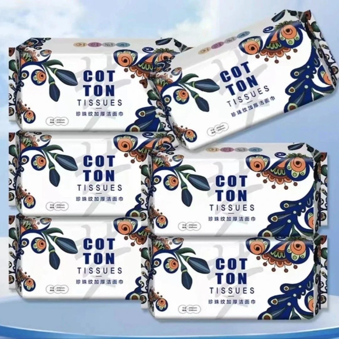 [拍1发6]梦之灵加厚洗脸巾超厚母婴加大纯棉抽式珍珠棉柔巾洁面巾