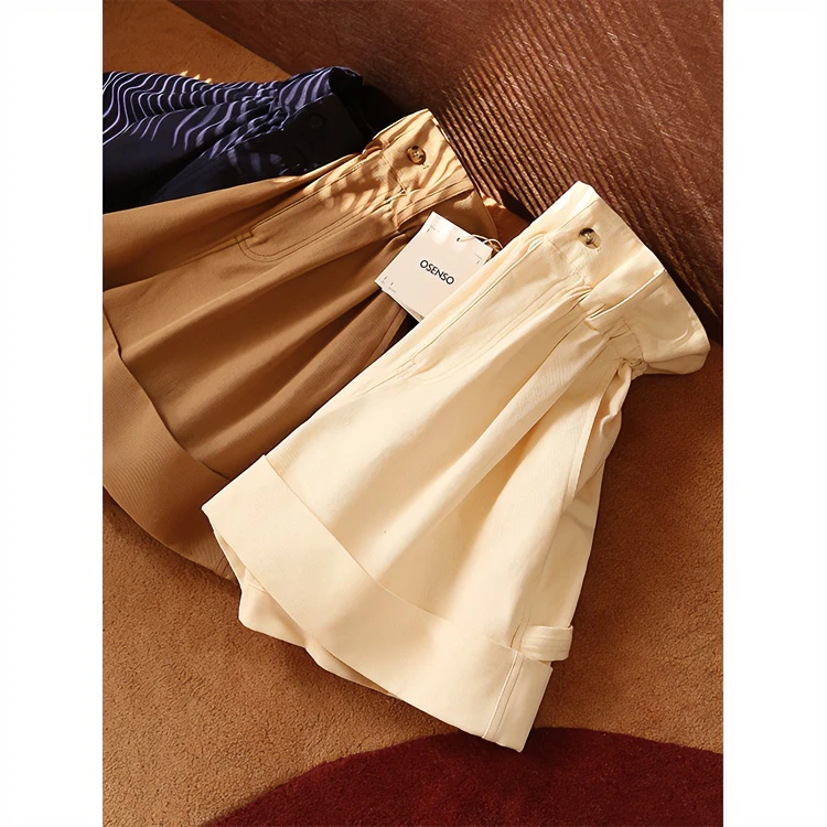 OSENSO“长腿花苞裤”春夏高腰显瘦显腿长亲肤花苞短裤KZ042205