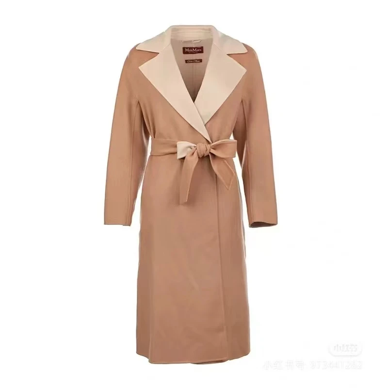 亿颗潮奢 99新  Maxmara 浴袍款大衣羊毛+羊绒+桑蚕丝 CB129