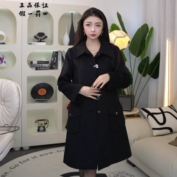 亿颗潮奢 99新 miya 古驰GUCCI翻领单排扣羊绒毛呢长袖大衣 CB159
