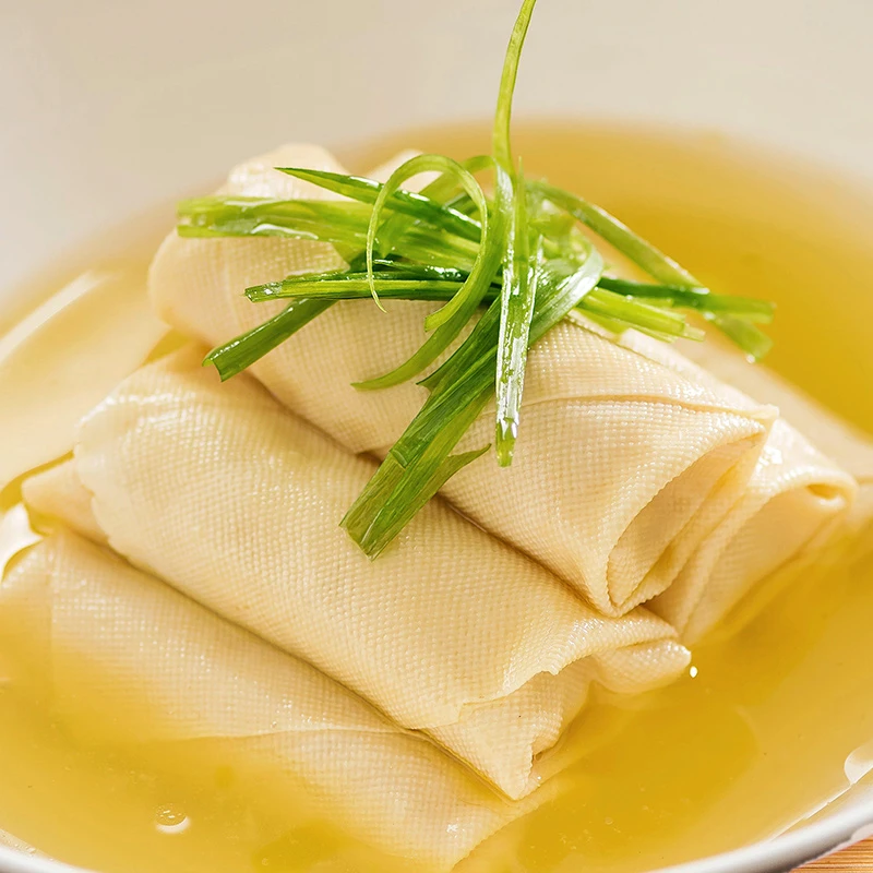 盘点美味上海鸡汁鲜肉百叶包肉千张家用加热即食半成品美食