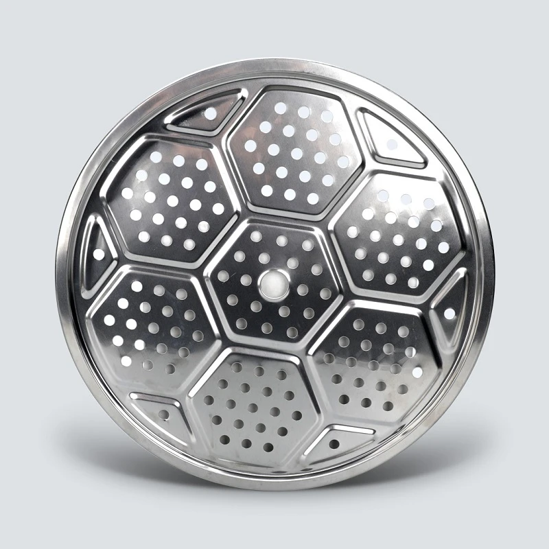 火纹双耳锅用不锈钢加大蒸片可热菜热饭蒸鱼蒸蛋