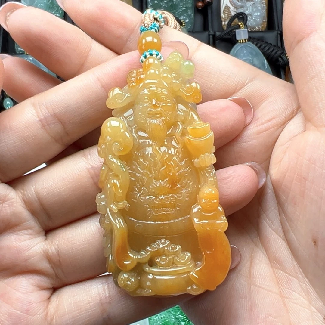 翡翠颈饰未镶嵌财爷