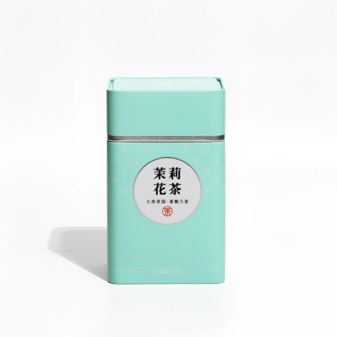 大商茶园小重山罐装茉莉花茶100g四川正宗茉莉花茶清香型传统冲饮