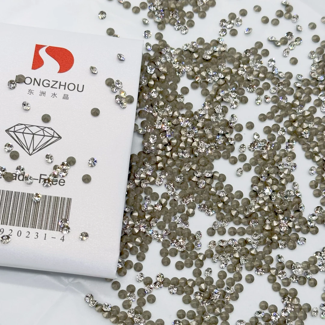 【东洲水晶尖底平底】填缝钻碎钻美甲钻百搭堆堆迷你圆高品质超闪
