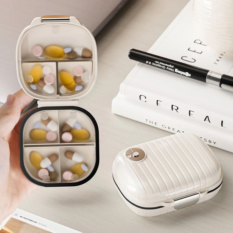 药盒便携药品分装盒一周七天随身一日三餐迷你小药丸药片药物盒子