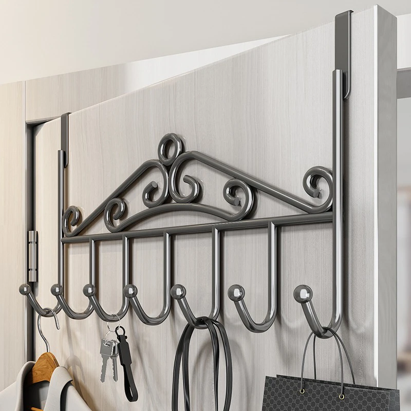 门后挂钩免打孔墙上挂衣架神器门上挂架壁挂子家用无痕衣服帽衣钩