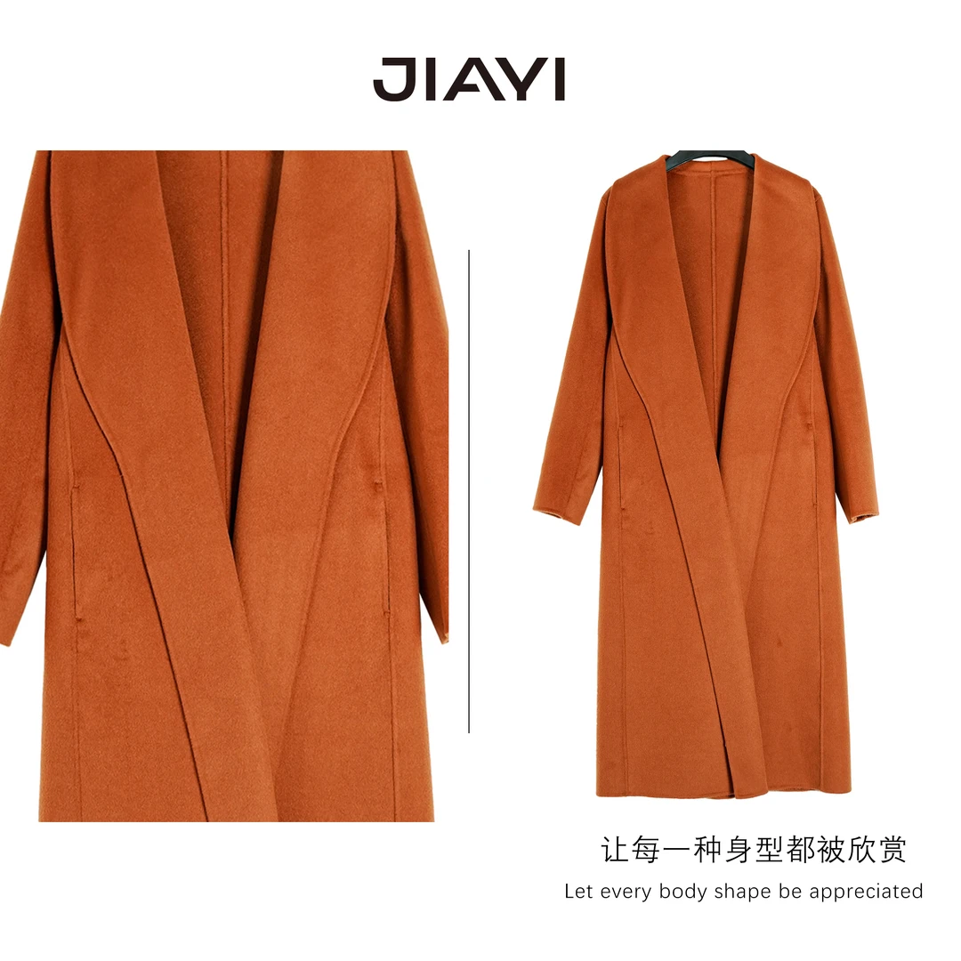 【嘉一】新款冬季优雅气质双面羊绒羊毛大衣JYD-2308C081