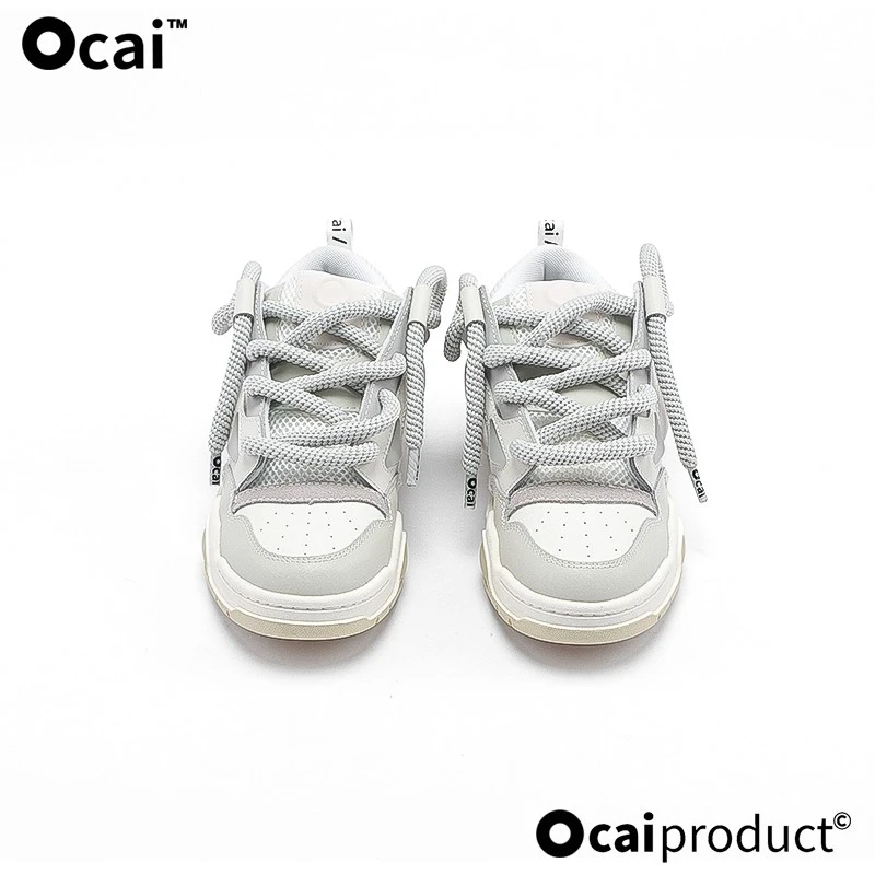 Ocai RETRO大面包鞋复古老爹小白鞋国潮牌运动滑板鞋时尚情侣款鞋