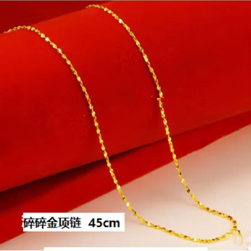 链子足银 碎金金时尚简约项链