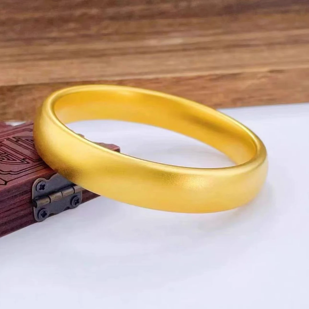 足银手镯  新款古法磨砂轮胎传承手镯