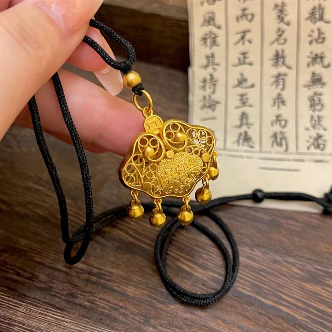 吊坠 祥云平安锁吊坠