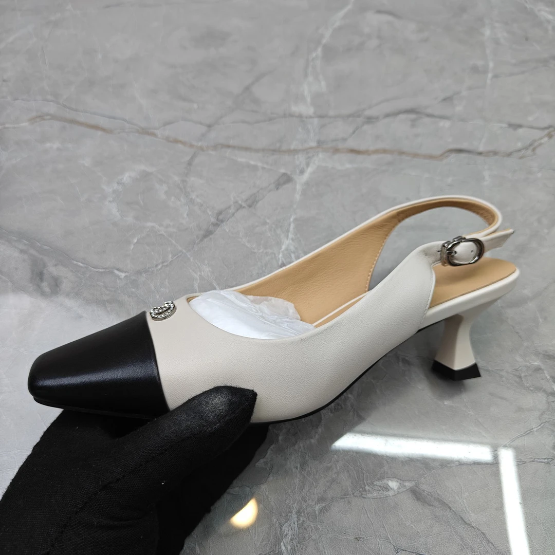 （孤品）39码 羊皮包头凉鞋女  5162-89-8370