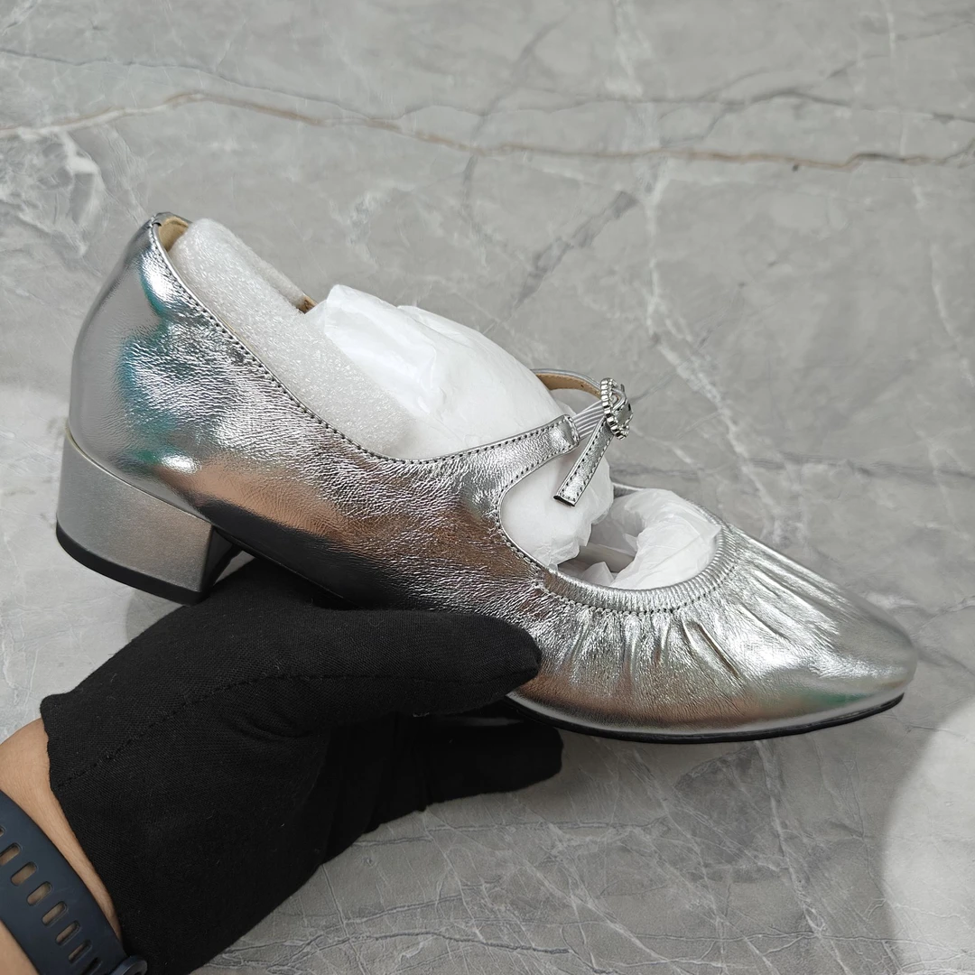 （孤品）37/39码 牛皮 粗跟单鞋女88062