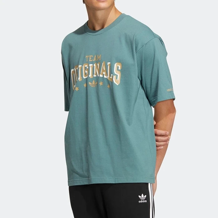 ADIDAS/阿迪达斯三叶草 夏季运动训练透气男女短袖 HS2015