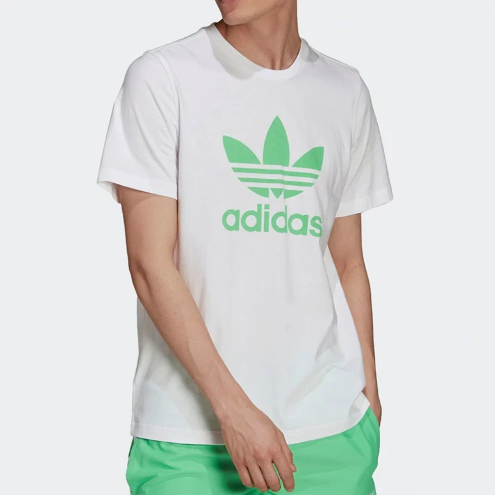 Adidas/阿迪达斯三叶草男子时尚运动休闲圆领T恤H06640
