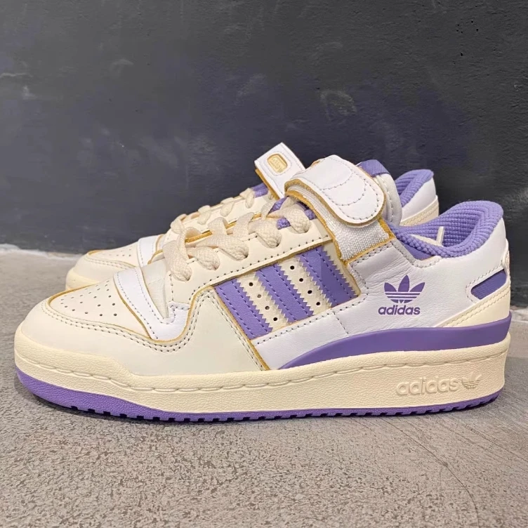 adidas阿迪达斯女鞋FORUM 84三叶草板鞋魔术贴运动休闲鞋 HQ4375
