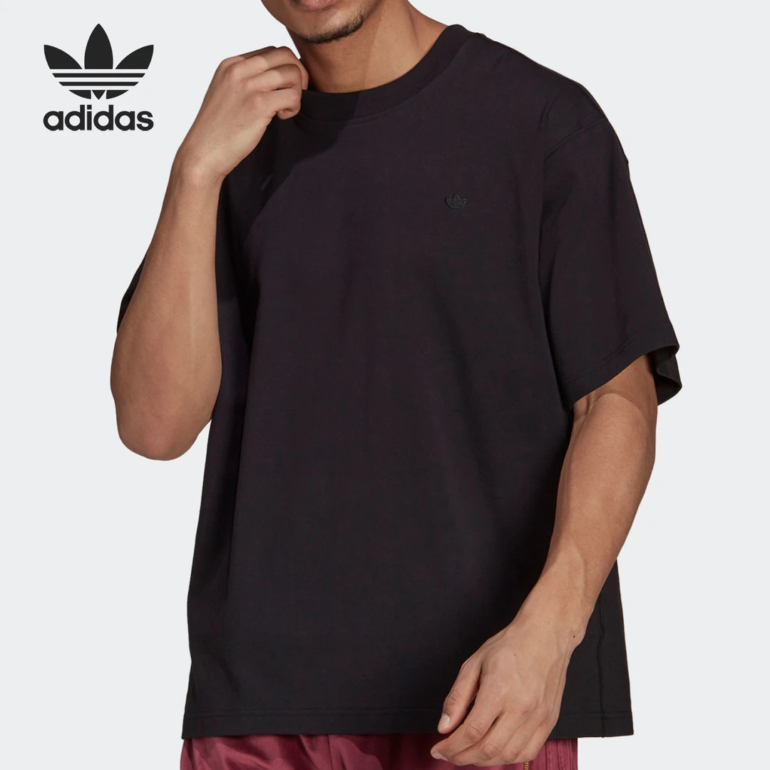 Adidas阿迪达斯三叶草夏季款男子运动休闲T恤H09172男装男款