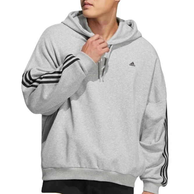 Adidas/阿迪达斯时尚男子宽松卫衣套头衫HC9966运动休闲连帽鞋服