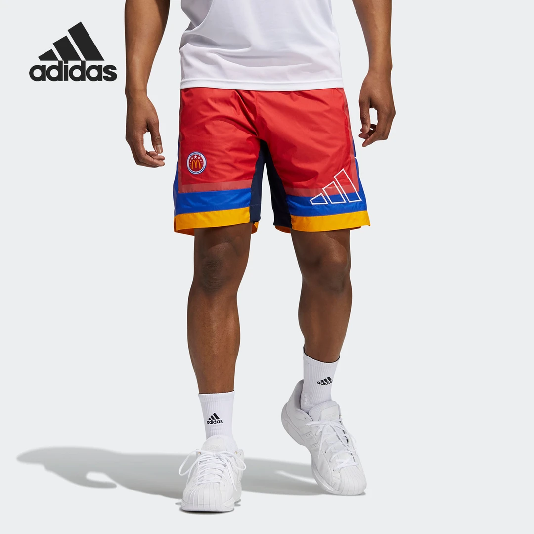 Adidas/阿迪达斯麦当劳联名男子篮球宽松运动短裤 H16552男士男款