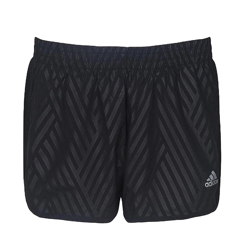 阿迪达斯Adidas 女子跑步运动训练瑜伽休闲透气梭织短裤 CD8897