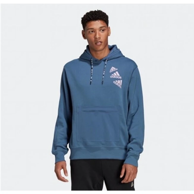 adidas阿迪达斯中性加绒保暖运动时尚潮流连帽休闲套头卫衣HL9382