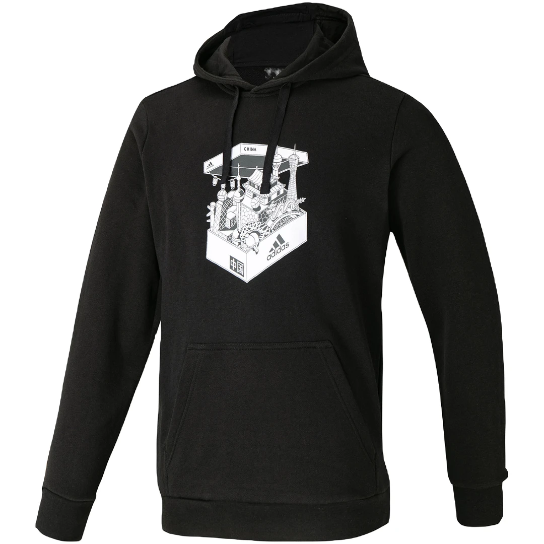 Adidas/阿迪达斯CHINA SHOEBOX H男子运动连帽卫衣GS7692男士男装