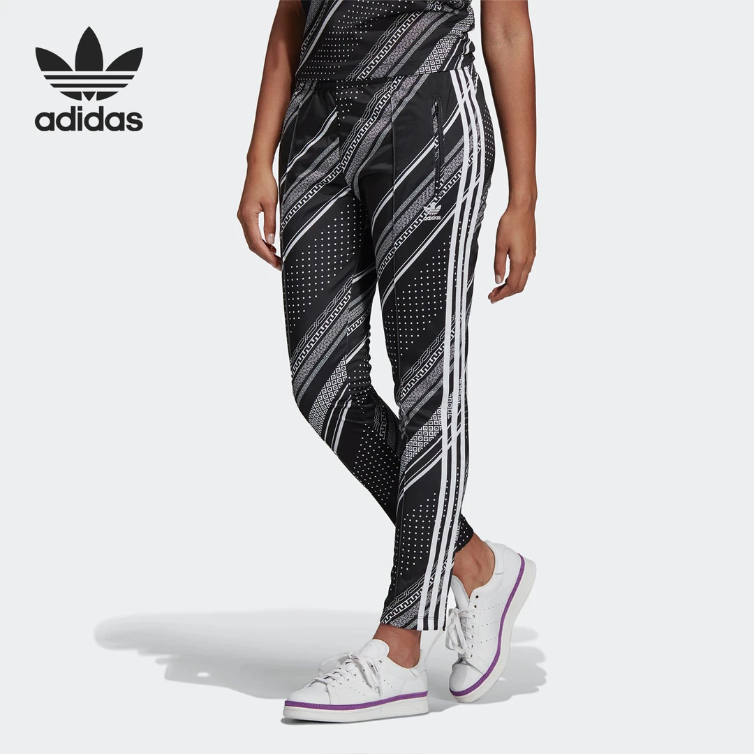 Adidas/阿迪达斯夏女子薄款松紧腰小脚运动休闲长裤 DV2575夏季