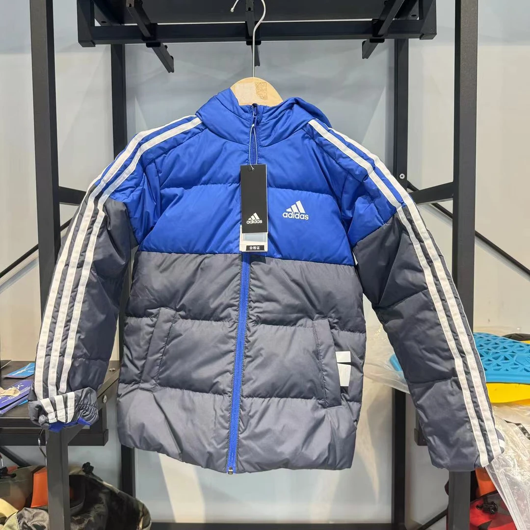 Adidas阿迪达斯儿童运动休闲经典舒适保暖羽绒服HY0561
