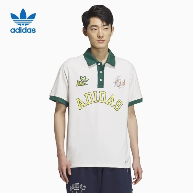 Adidas/阿迪达斯三叶草 春秋款男子运动休闲短袖T恤POLO衫 IN1075
