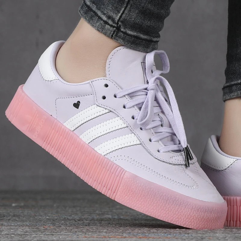 Adidas/阿迪达斯三叶草SAMBA板鞋女松糕鞋厚底运动休闲鞋EF4966