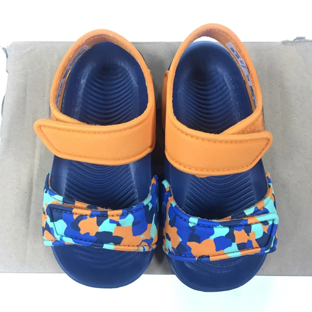 阿迪达斯童鞋小童露趾魔术贴凉鞋儿童沙滩鞋BA9284男童夏季软底