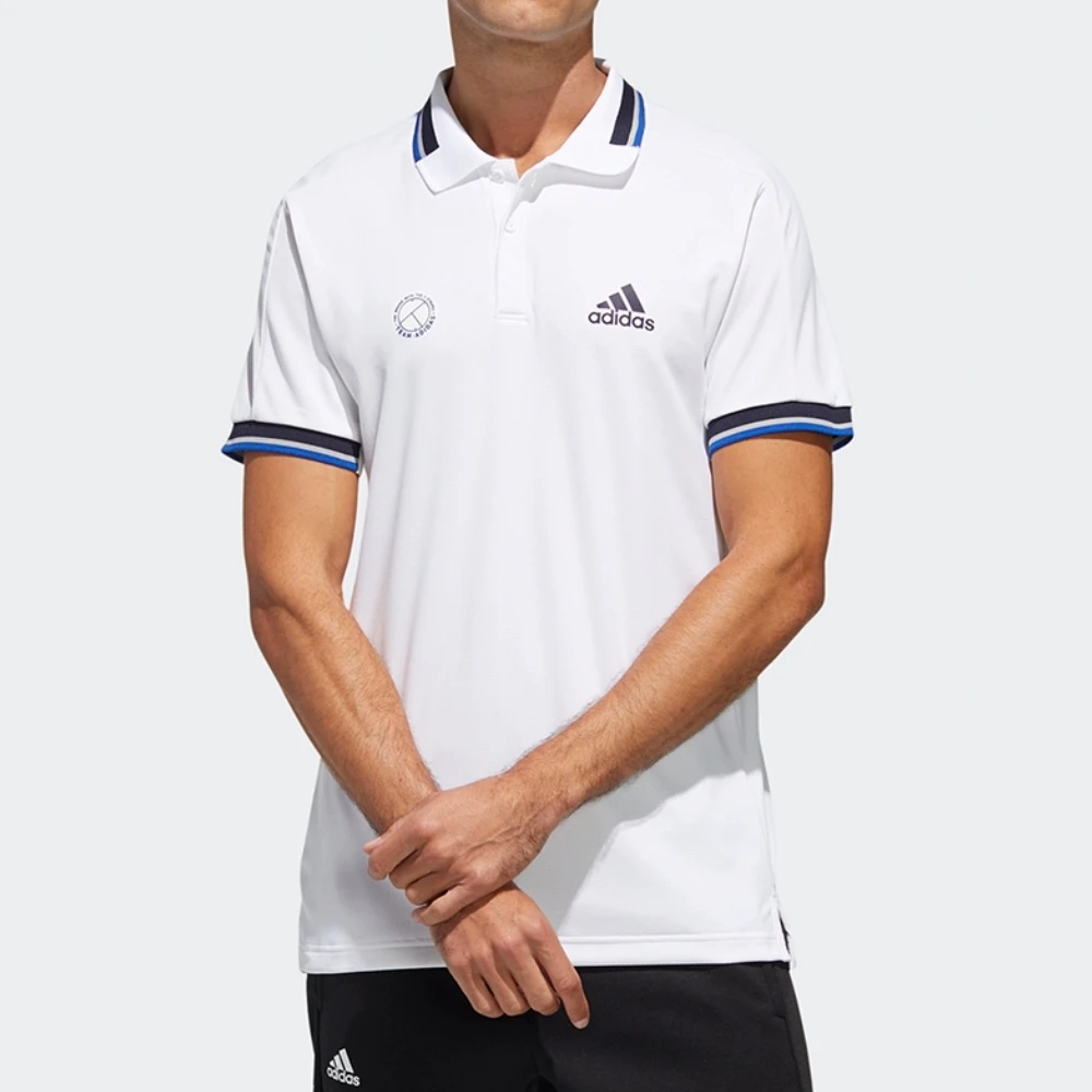 Adidas/阿迪达斯夏季男子透气网球运动短袖POLO衫FS3773