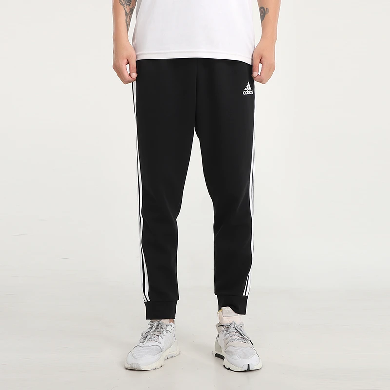 Adidas/阿迪达斯男子经典百搭运动休闲跑步裤针织收口长裤GK0621