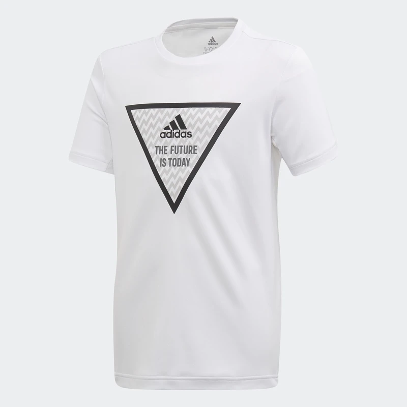 Adidas/阿迪达斯大童运动休闲短袖圆领T恤FK9498男士男款夏季