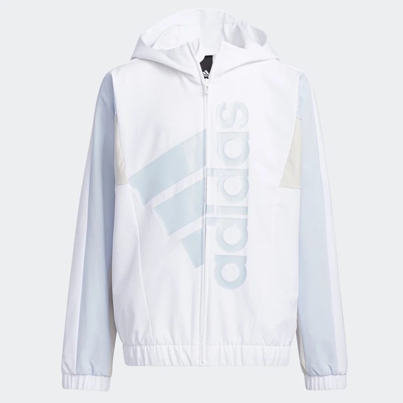 adidas/阿迪达斯秋季YG TE STRWV女大童宽松印花运动夹克 GP1732