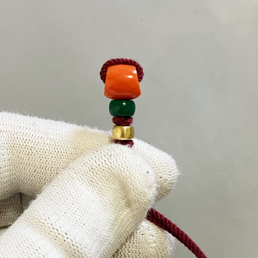老橙料马蹄斜切时尚手串三通 9mm*10mm 纯手工极薄斜切百香三通