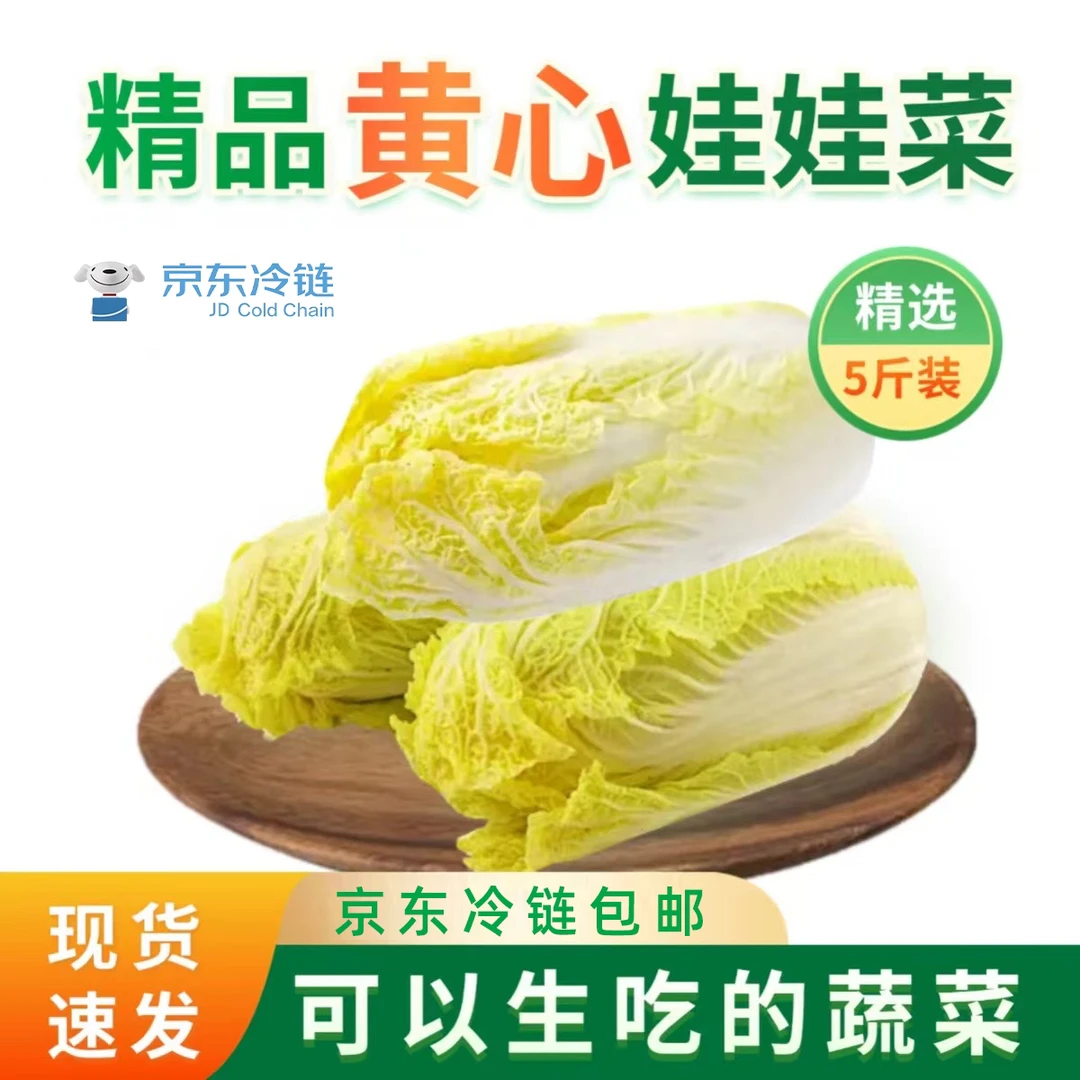 [绿色蔬菜]高原绿色种植新鲜娃娃菜5斤 健康蔬菜凉拌菜刷火锅生吃