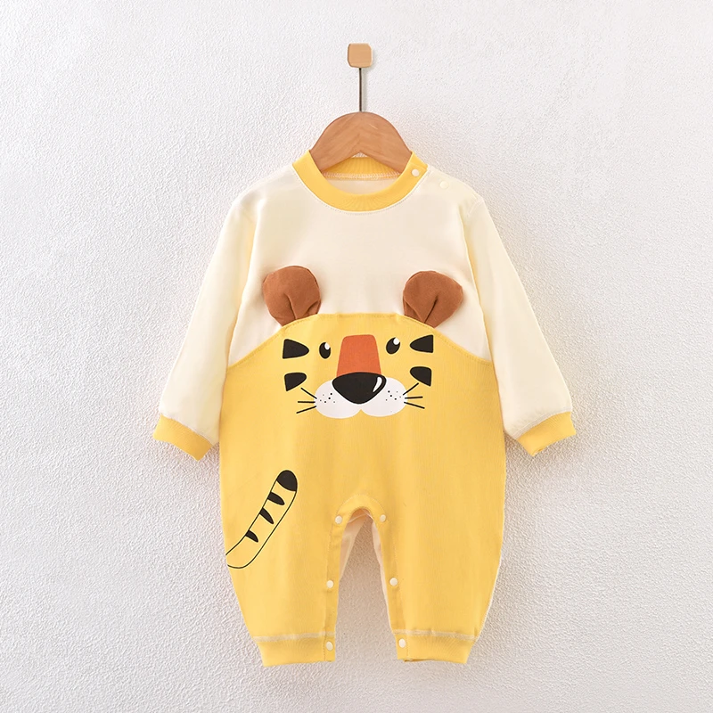 【新款尝鲜】婴儿纯棉连体衣春秋季男女宝宝衣服长袖哈衣爬服