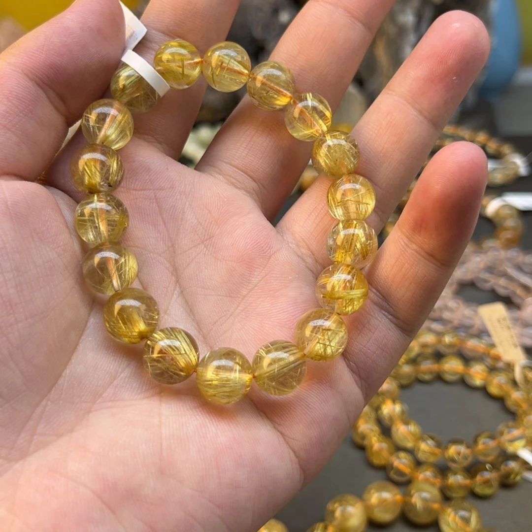 水晶手串未镶嵌钛金